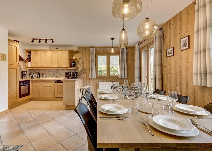 公寓 Mouilles - 113m2 Jardin Calme Garage Bar Centre 霞慕尼